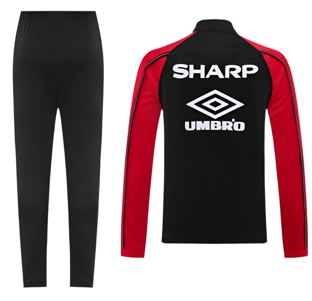Manchester Utd 25/26 Full Tracksuit Black