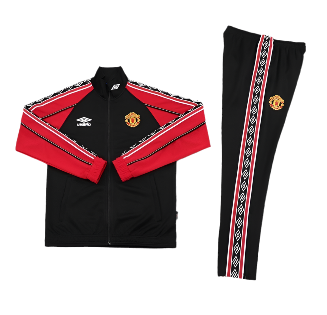 Manchester Utd 25/26 Full Tracksuit Black
